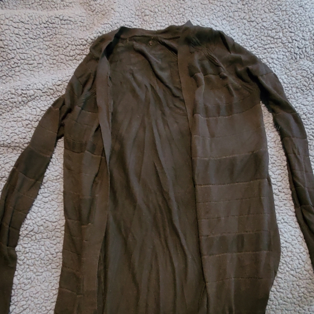 Black mesh cardigan